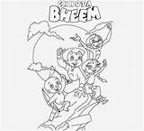 Bheem Chota Cartoon Coloring Drawing Pogo Disney Wallpaper Colour Wallpapers sketch template