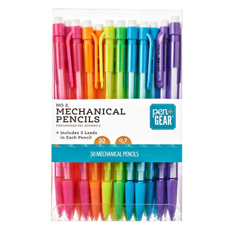 gear mechanical pencils  mm  lead multicolor  count