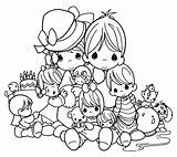 Coloring Precious Moments Pages Family Colorear Nino Para Printable Adults Kids sketch template