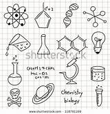 Doodles Chemie Deckblatt sketch template