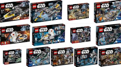 Lego 2017 Star Wars Set Boxes Front And Some Backs Minifigure Price Guide