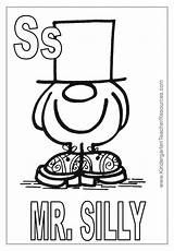 Mr Coloring Men Pages Silly Big sketch template