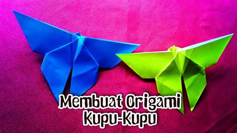 membuat origami kupu kupu papercraft ayoberkreasi youtube