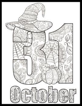 october coloring page  holidayyou tpt