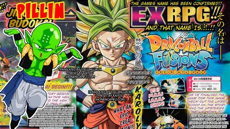 dragon ball fusions ds goku  broly fusion karoly krilin  piccolo pillin  mas wtf