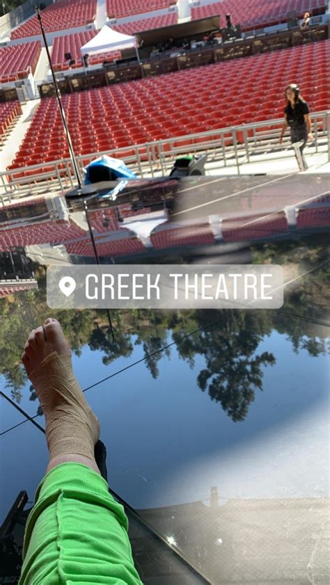 billie eilish sprains ankle  greek theatre show metro news