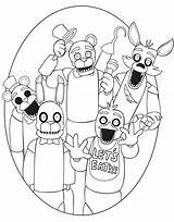 Coloring Pages Freddy Nights Five Nightmare Fnaf Sheets Kids sketch template