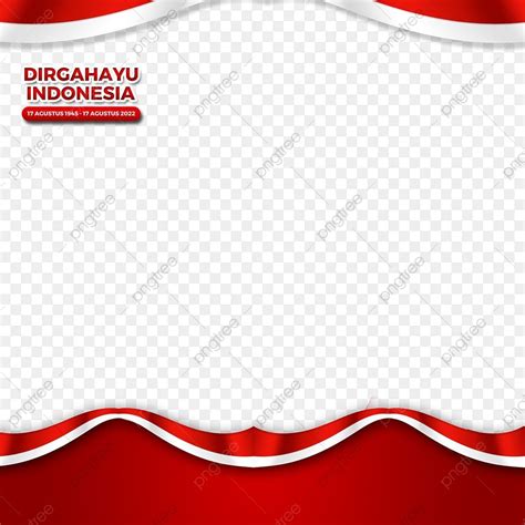 bingkai 17 agustus 2022 dengan bendera merah putih indonesia twibbon