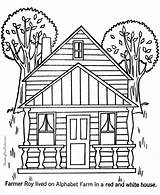 Houses House Color Coloring Printable Print Pages Kids Sheets Colouring Colour Adult Farm Places Fun Raisingourkids Custom Book Haunted Activities sketch template
