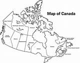 Canada Map Printable Coloring Drawing Carte Canadian Maps Du Province Provinces Pages Kids Territories Colouring Template Ontario Nunavut Print School sketch template