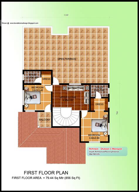kerala villa plan  elevation  sq feet kerala home design  floor plans  dream