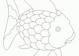 Rainbow Coloring Fish Coloring4free Pages Kids sketch template