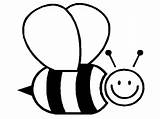 Bee Coloring Pages Bumble Colouring Bees Honey Smiling Line Drawing Wide Simple Color Kids Blank Clipart Sheet Paintingvalley Tocolor Clipartbest sketch template