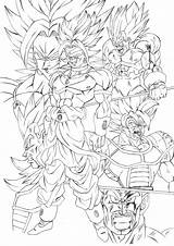 Broly Ssj4 sketch template