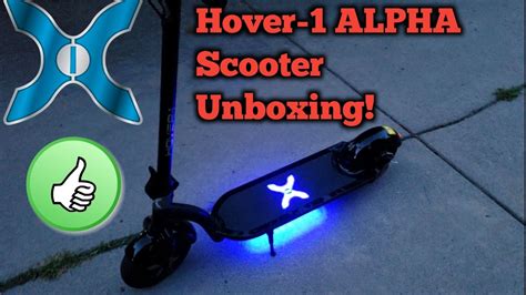 hover  alpha electric scooter unboxing youtube