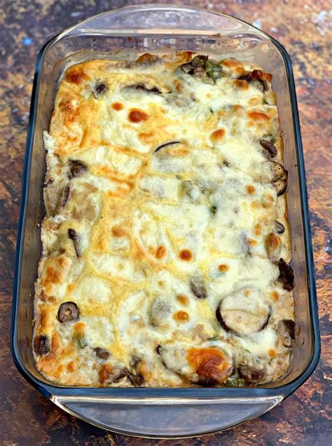 easy keto low carb philly cheese steak casserole {video}