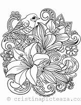 Colorat Planse Desene Flori Plante Printat Adulti Desen sketch template