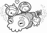 Coloring Octonauts Pages Cuttlefish Cuddle Color Print Printable Kids Cartoon Drawing Categories sketch template