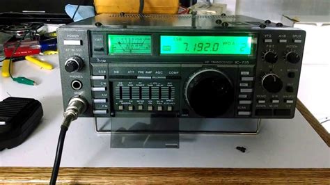 icom ic 735 hf amateur radio ham transciever hf rig for sale youtube