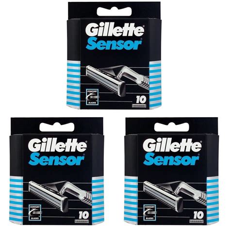 gillette sensor razor blades    packs amazoncouk health personal care