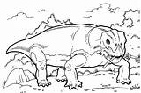 Coloring Lystrosaurus Pages Dinosaurs sketch template