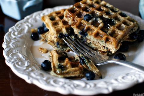 blueberry sour cream waffles pass the sushi