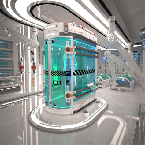 3d model 3d models 3d futuristic laboratory