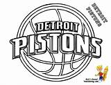 Coloring Pages Nba Basketball Logo Logos Warriors State Golden Chicago Team Sports Printable Detroit Bulls 76ers Color Tigers Spurs Sheets sketch template