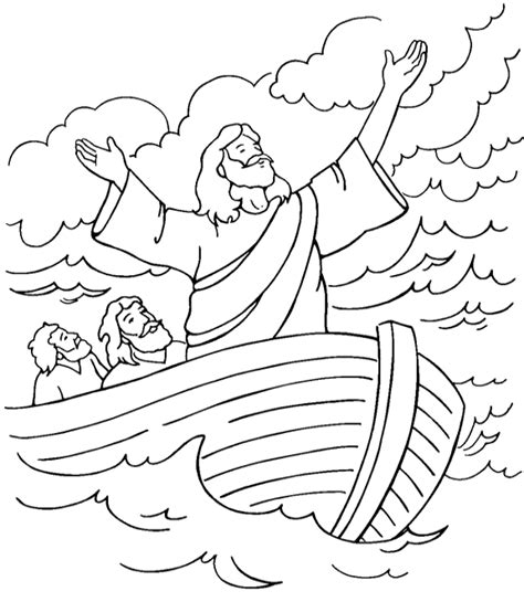bible story coloring pages jesus  boat coloringfree coloringfreecom