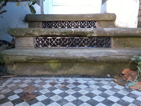 original antique cast iron floor grilles vents grates