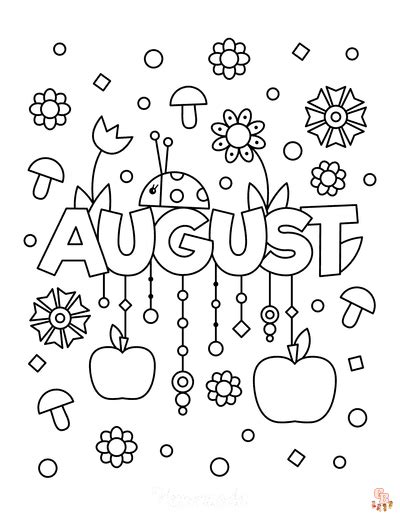 discover   august coloring pages