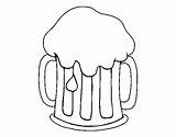 Cerveja Birra Cerveza Fria Fredda Pintar Bebidas Acolore sketch template