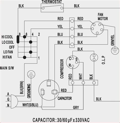 compressor capacitor wiring diagram  electrical wiring diagram   straightforward