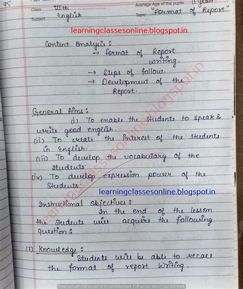 report writing format cbse class  beinyucom