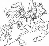 Cavaliere Cavallo Caballero Caballo Cavaleiro Colorare Cavalo Drago Disegno Dibuixos Horseback Caballeros Cavalieri Dibuix Acolore Novembre Pintar Pitturato sketch template