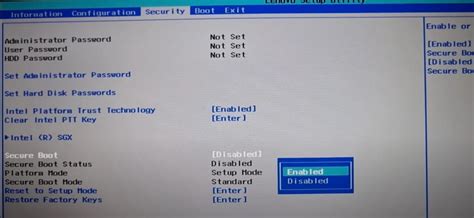 windows  bios settings enable tpm  secure boot uefi