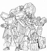 Coloring Autobot Lineart Pages Transformer Fallen Tf Gn Cast Beamer Revenge Deviantart Popular Coloringhome sketch template