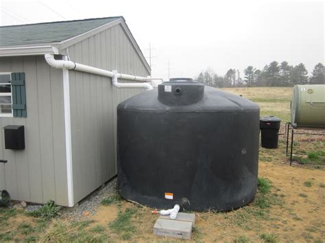 winterize  large rain cistern