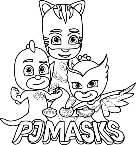 pj masks coloring pages  coloring pages  kids