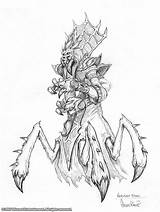 Warcraft Nerubian Lich King Wrath Vizier Wowwiki sketch template