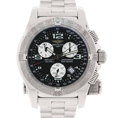 breitling emergency mission astainless steel mens