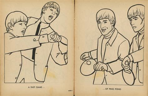 fab friday vintage beatles coloring book