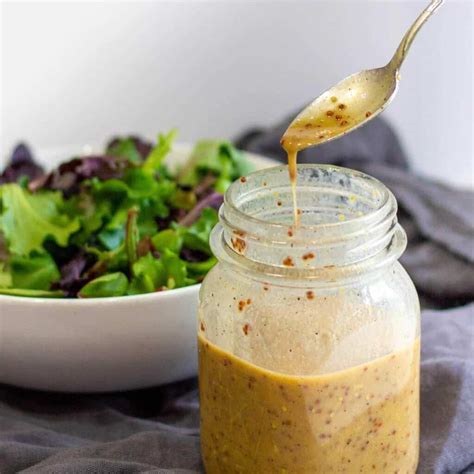 4 Ingredient Honey Mustard Salad Dressing Oil Free Very Veganish