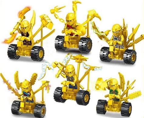 Ninjago Gold Kay Lloyd Wariors Motor Minifigures Lego