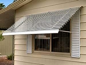horizontal  slat white aluminum window awning      amazoncom