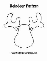Antlers Felt Christmas Template Ornament Pattern Patterns Templates Colou Coloring Pages Pattern7 Fabartdiy Craft Printable sketch template
