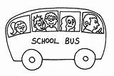 Bus Coloring School Drawing Pages Driver Small Ride Clipart Color Template Kids Clip Crazy sketch template