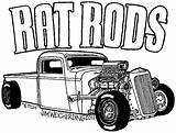 Coloring Rod Hot Pages Lowrider Rat Car Cars Truck Color Drawings Adult Drawing Muscle Print Mopar Clip Rods Trucks Clipart sketch template