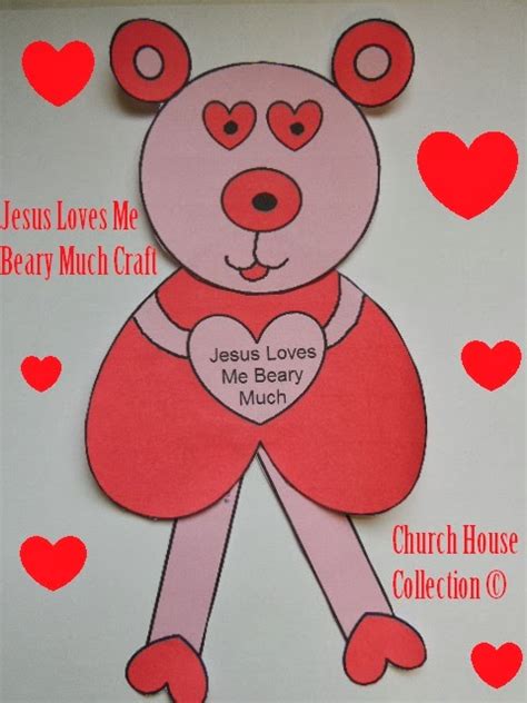 church house collection blog jesus loves  beary  valentines
