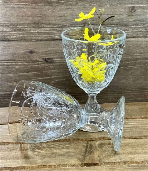 Vintage Victoria Set Of 2 Southern Living At Home Water Goblets Or